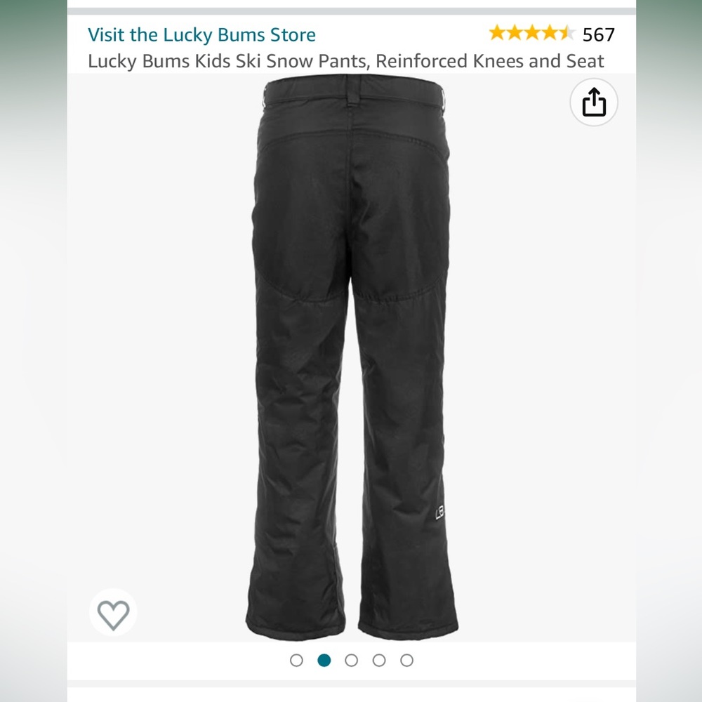 Lucky Bums Kids Ski Snow Pants